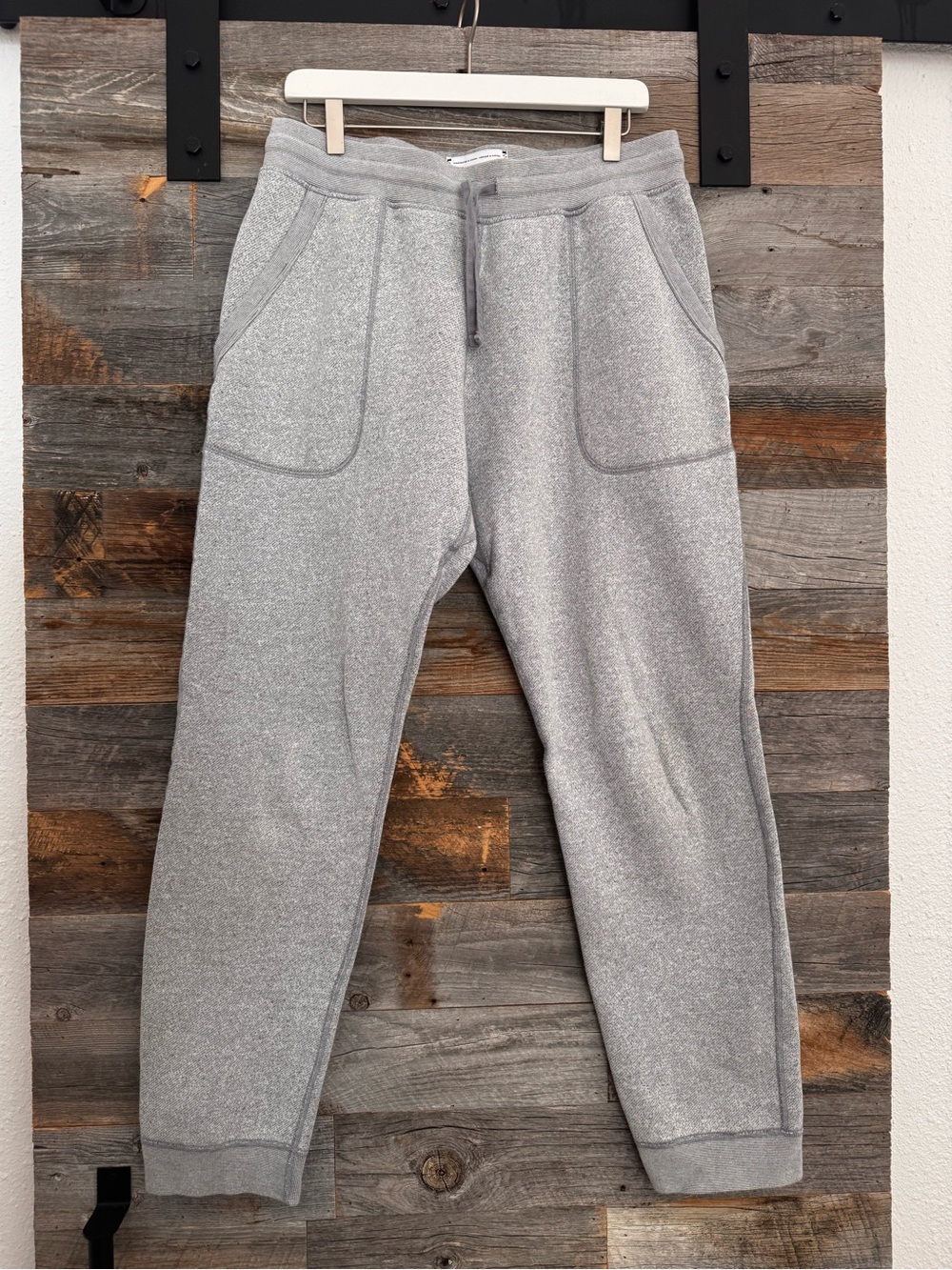 Reigning Champ Men's Tiger Fleece Gray Jogger Pants Sweatpants Size Large